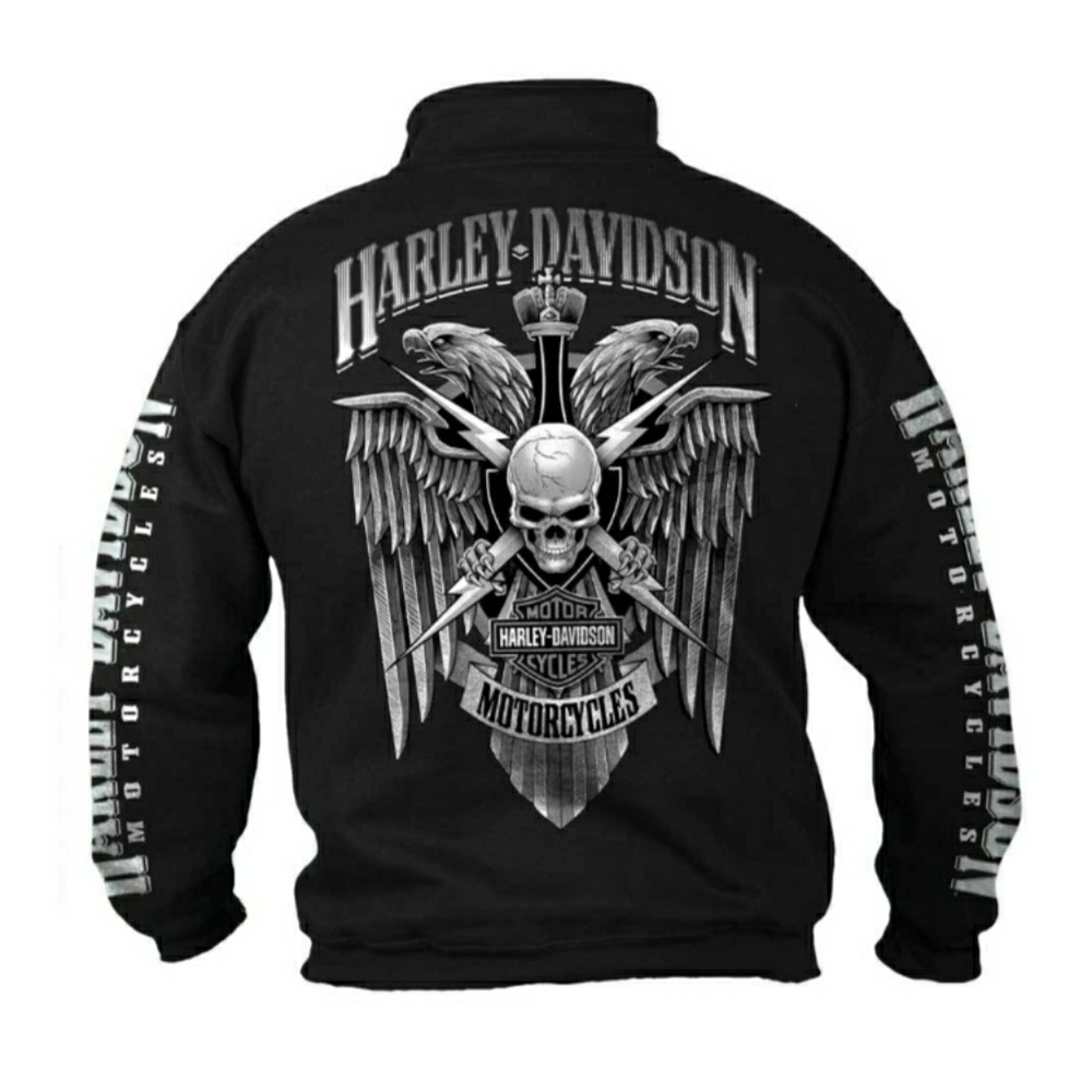 1/4 zip Harley Davidson Pullover